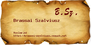 Brassai Szalviusz névjegykártya